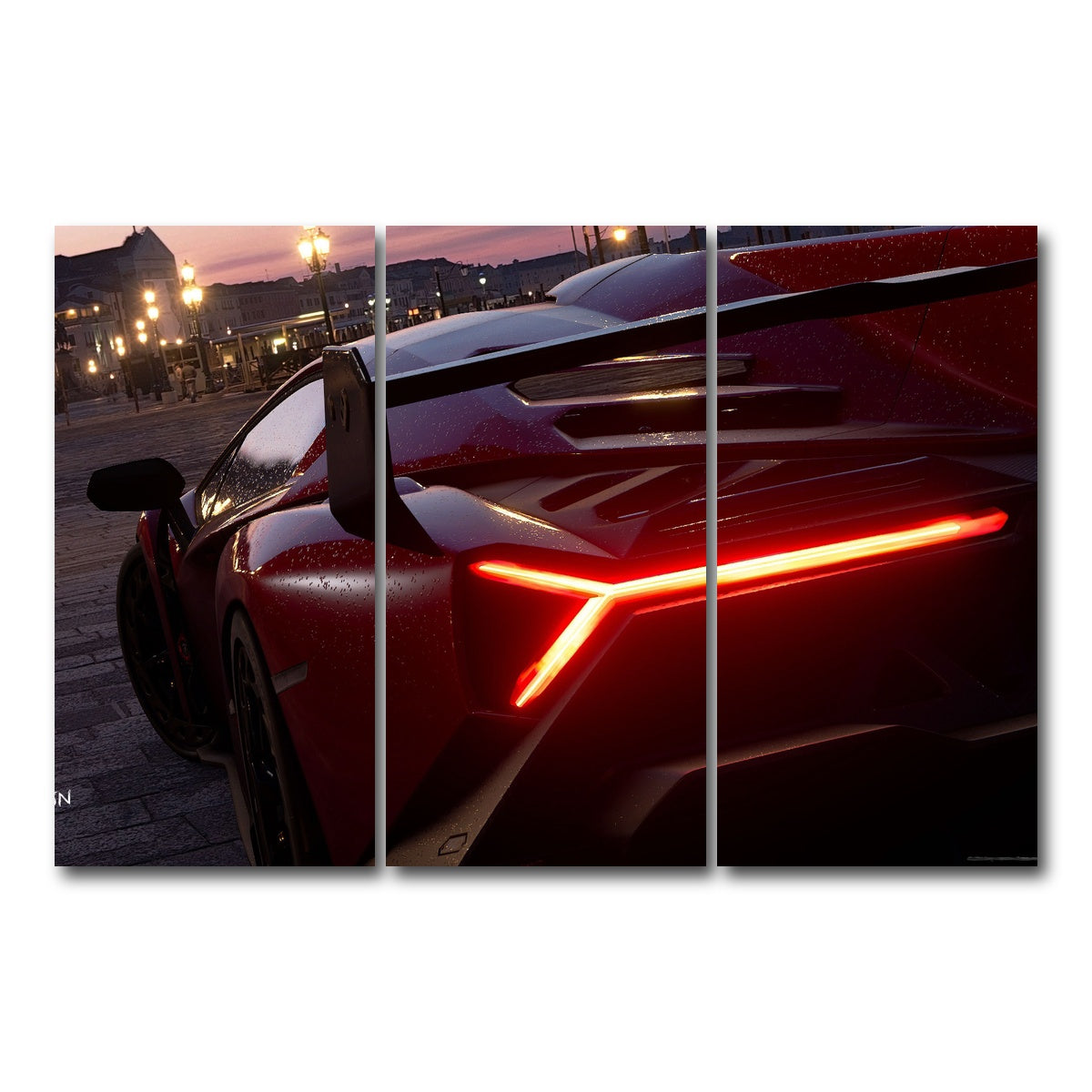 AUTO-MOCKUP WHITE | Soul Eater | 3 Piece | Gallery Wrap Canvas | group=12x24