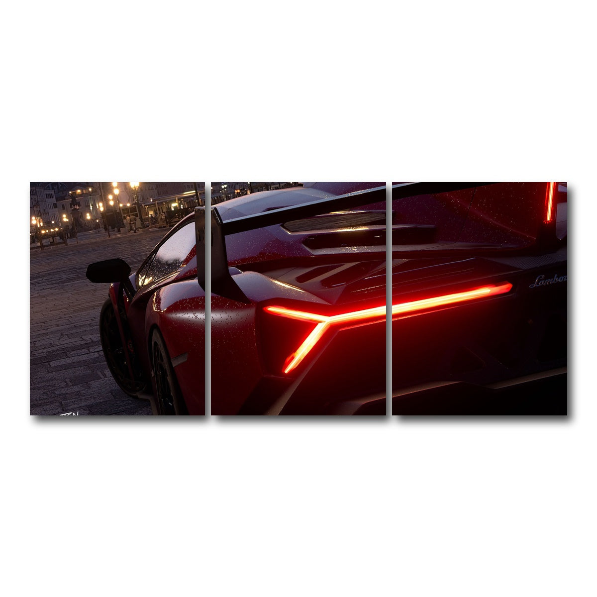 AUTO-MOCKUP WHITE | Soul Eater | 3 Piece | Gallery Wrap Canvas | group=18x24