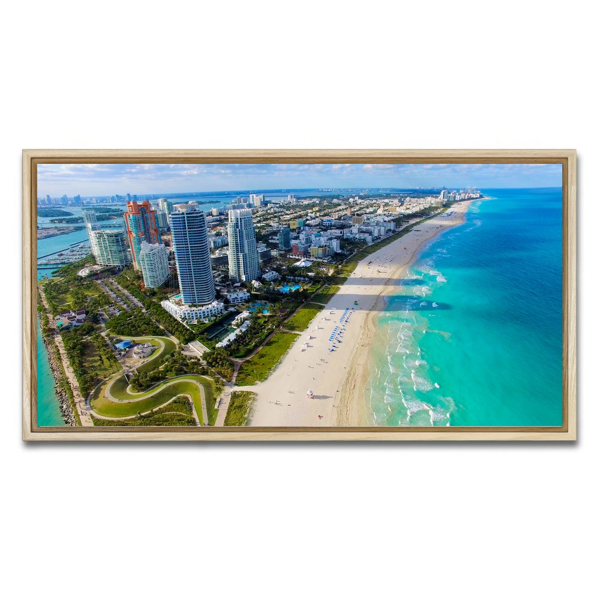 AUTO-MOCKUP WHITE | South Beach | 1 Piece | Natural Framed Canvas | group=2x1