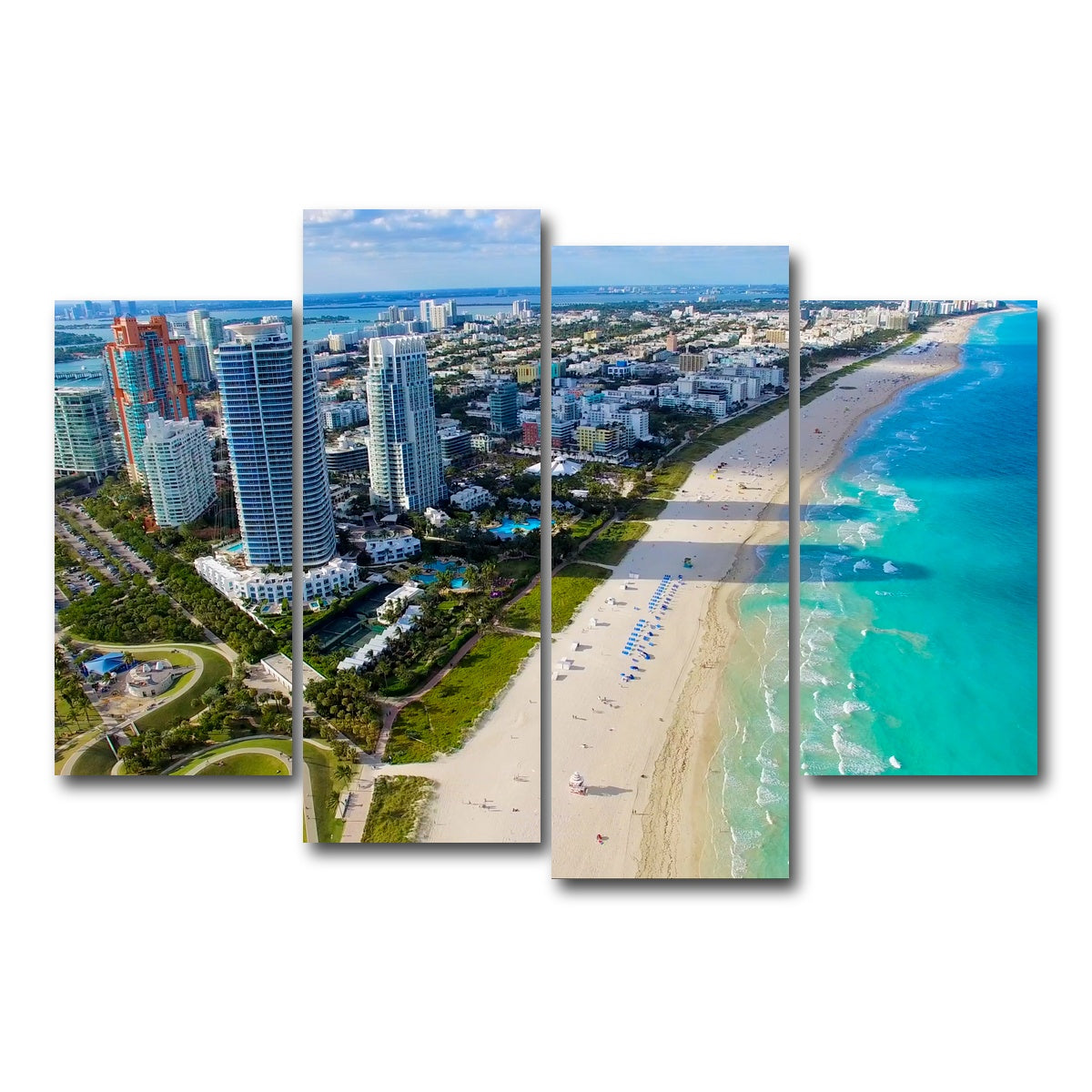 AUTO-MOCKUP WHITE | South Beach | 4 Piece | Gallery Wrap Canvas | group=4_short