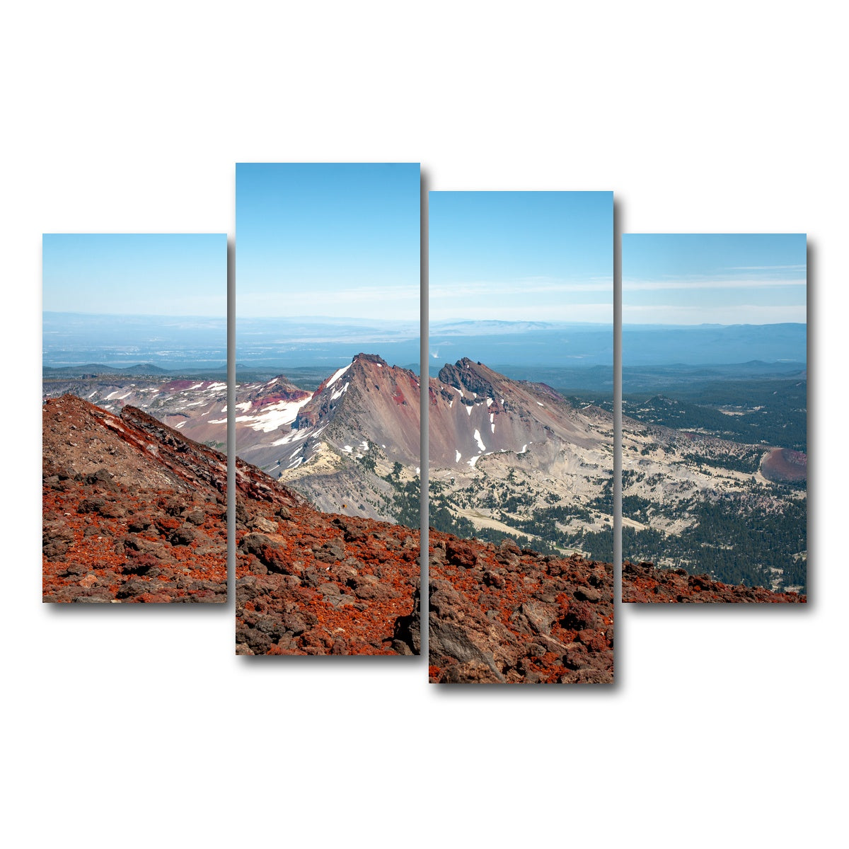 AUTO-MOCKUP WHITE | South Sister | 4 Piece | Gallery Wrap Canvas | group=4_short