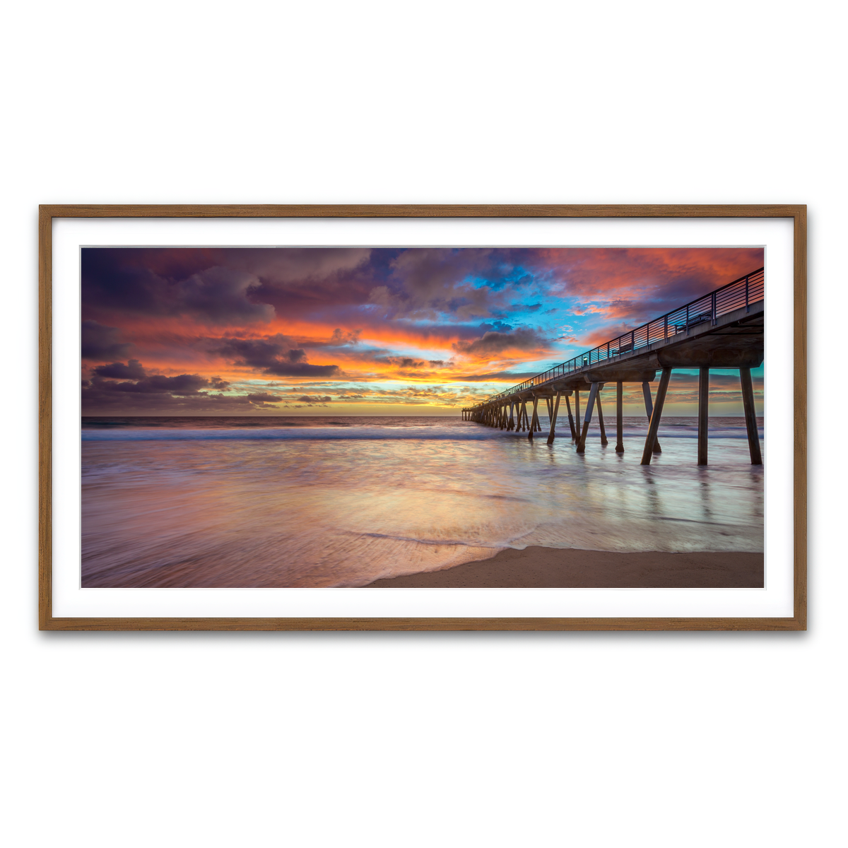 Framed Print 2x1 Walnut