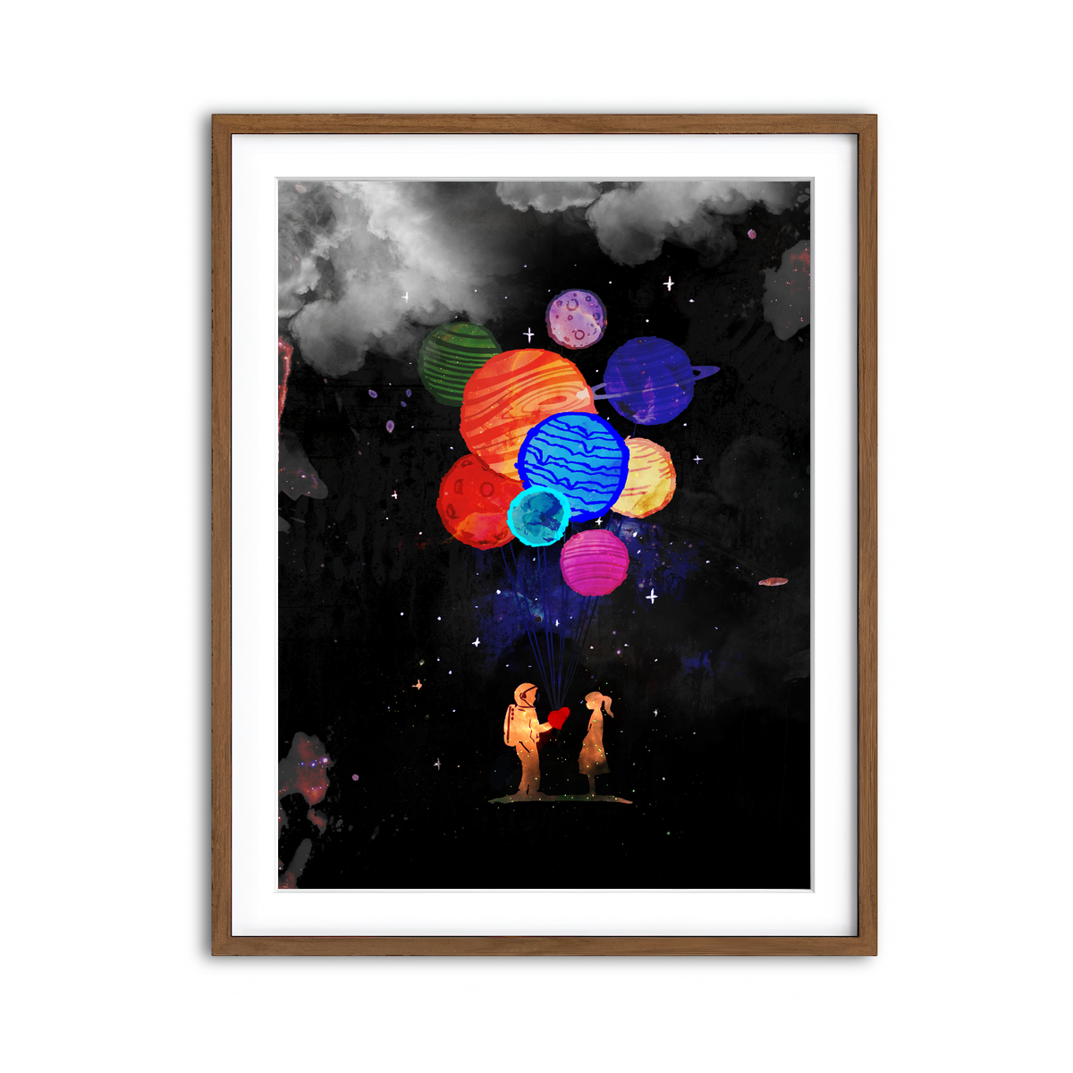 Framed Print 3x4 Walnut