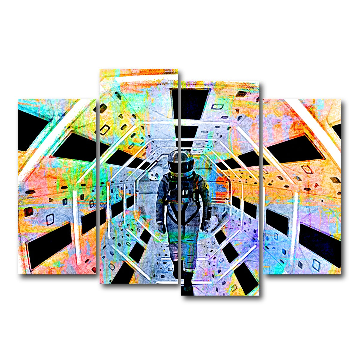 AUTO-MOCKUP WHITE | Space Odyssey | 4 Piece | Gallery Wrap Canvas | group=4_normal