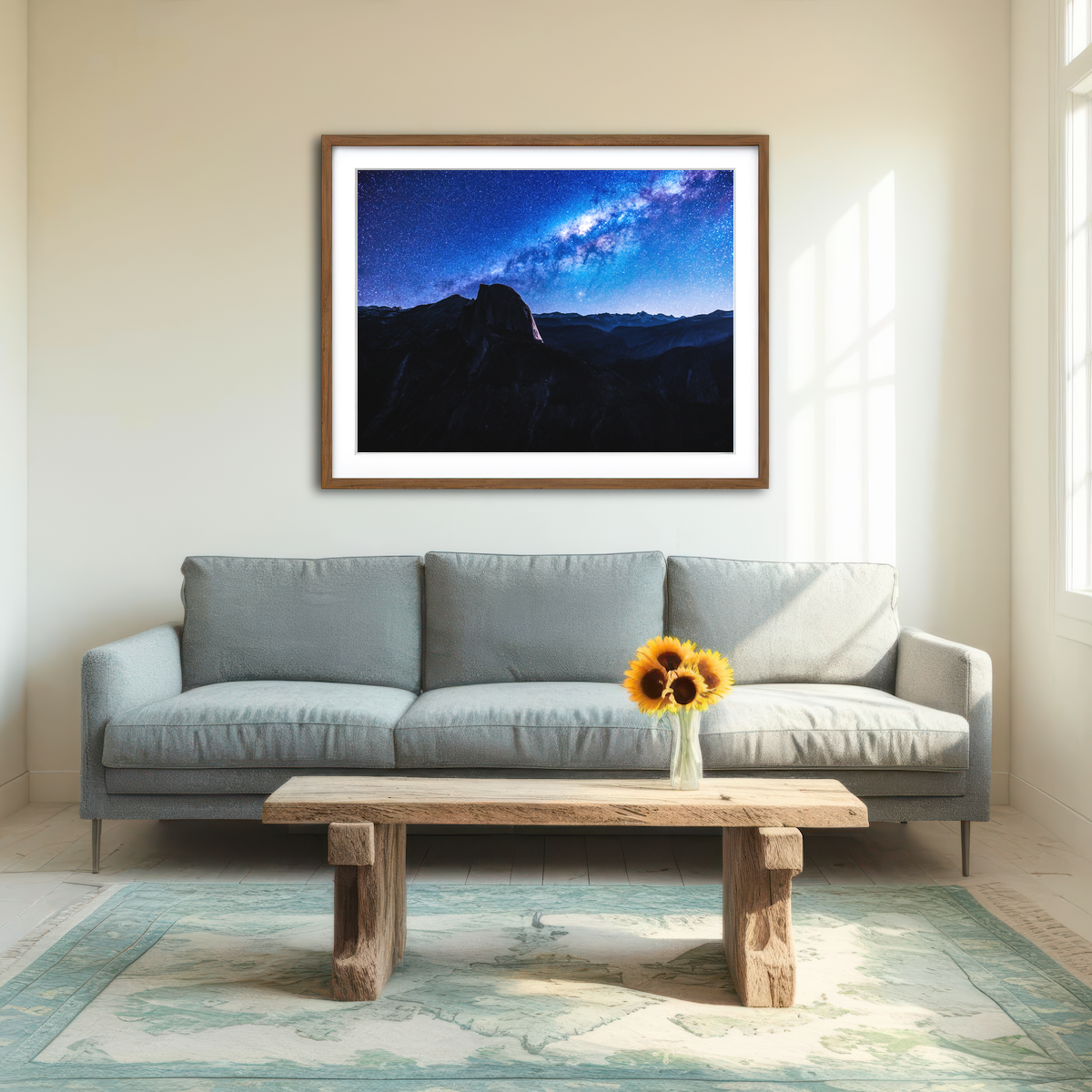 AUTO-MOCKUP ROOM | Space and Half Dome Wall Art