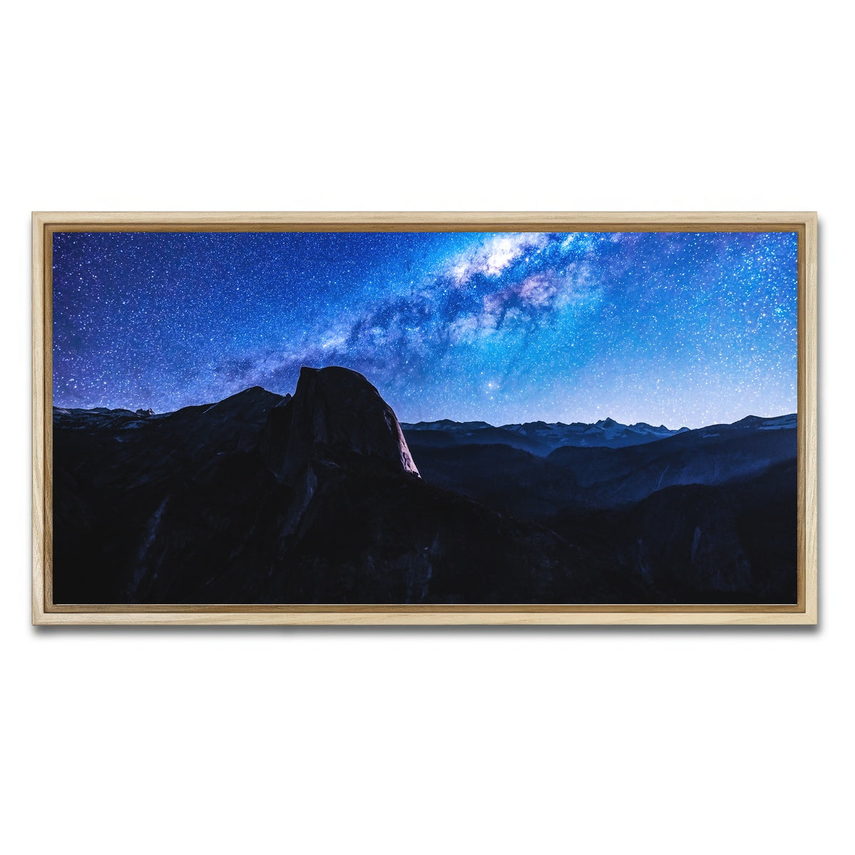 AUTO-MOCKUP WHITE | Space and Half Dome | 1 Piece | Natural Framed Canvas | group=2x1