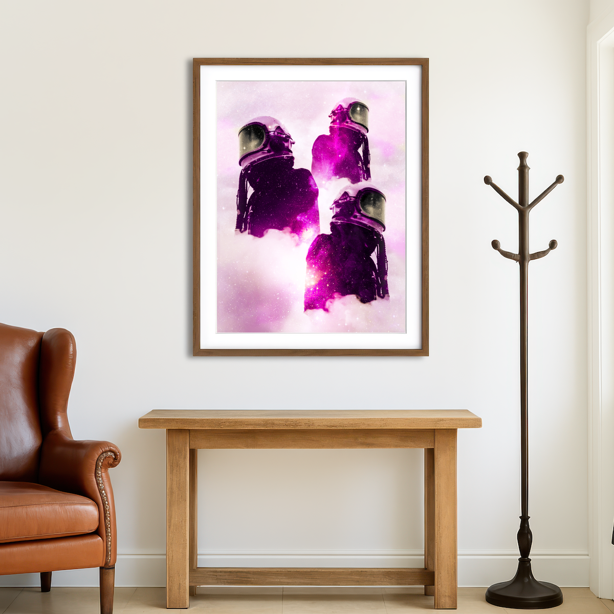 AUTO-MOCKUP ROOM | Space Explorers Wall Art