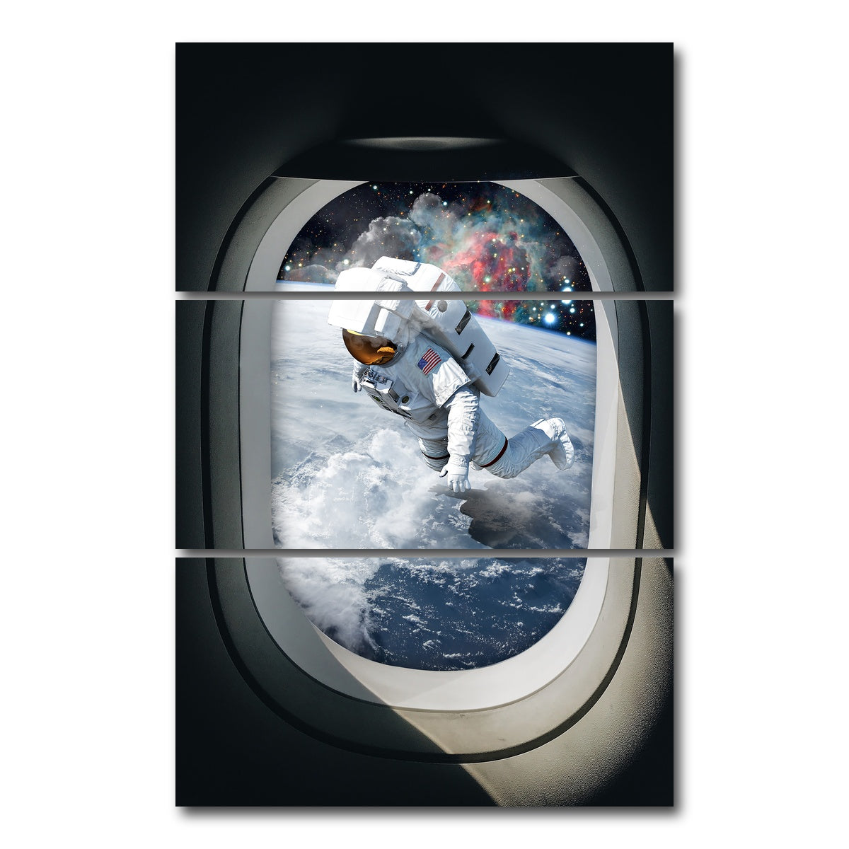 AUTO-MOCKUP WHITE | Space landing | 3 Piece | Gallery Wrap Canvas | group=12x24_stacked