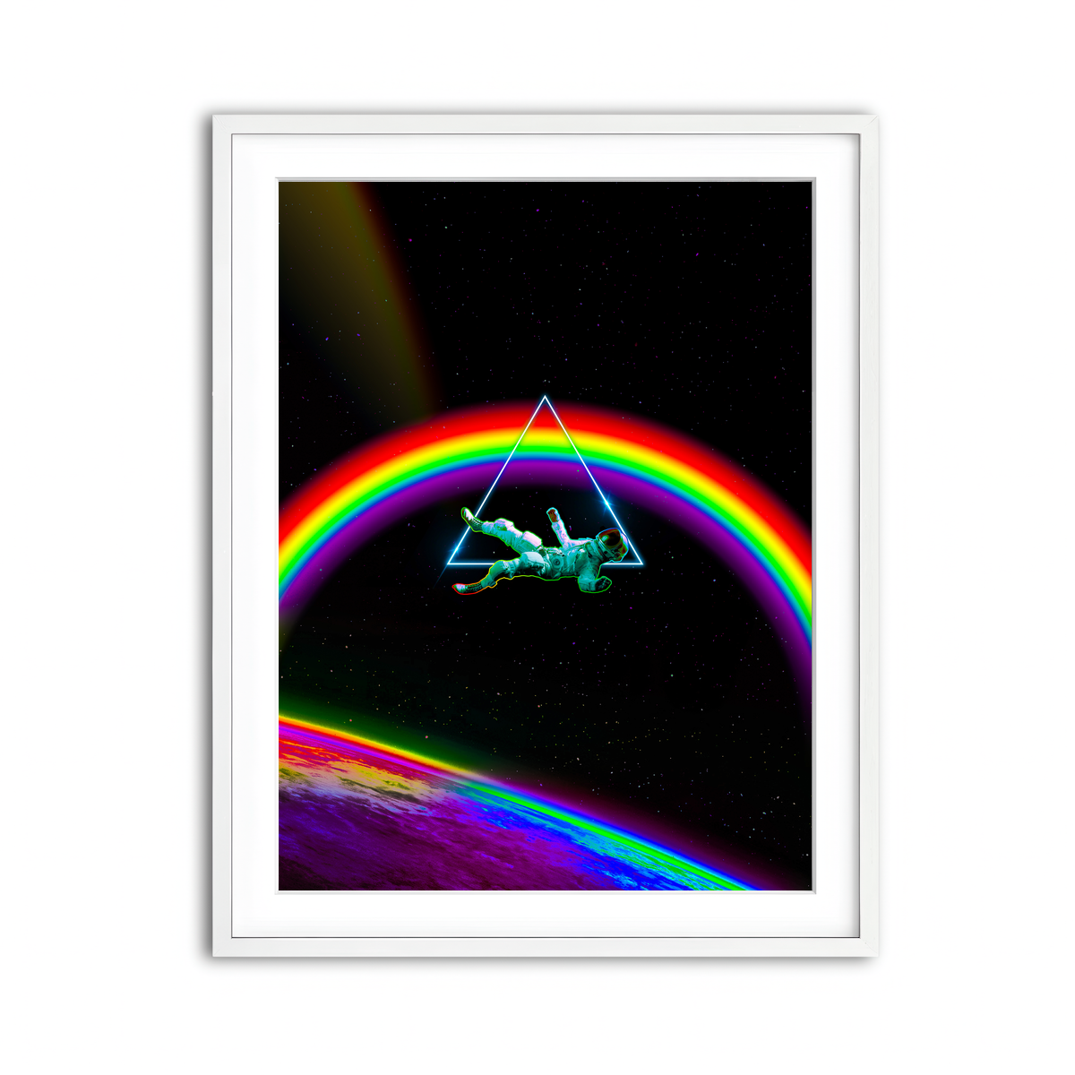 Framed Print 3x4 White