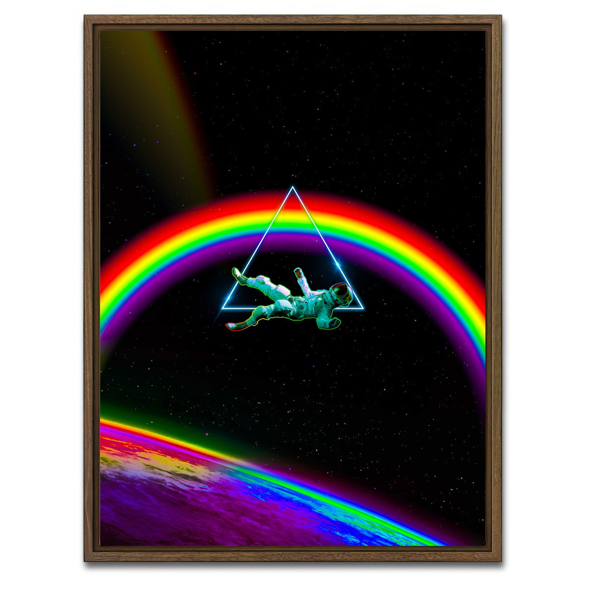 AUTO-MOCKUP WHITE | Spacefall | 1 Piece | Walnut Framed Canvas | group=3x4