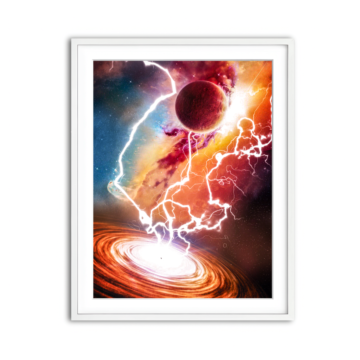 Framed Print 3x4 White