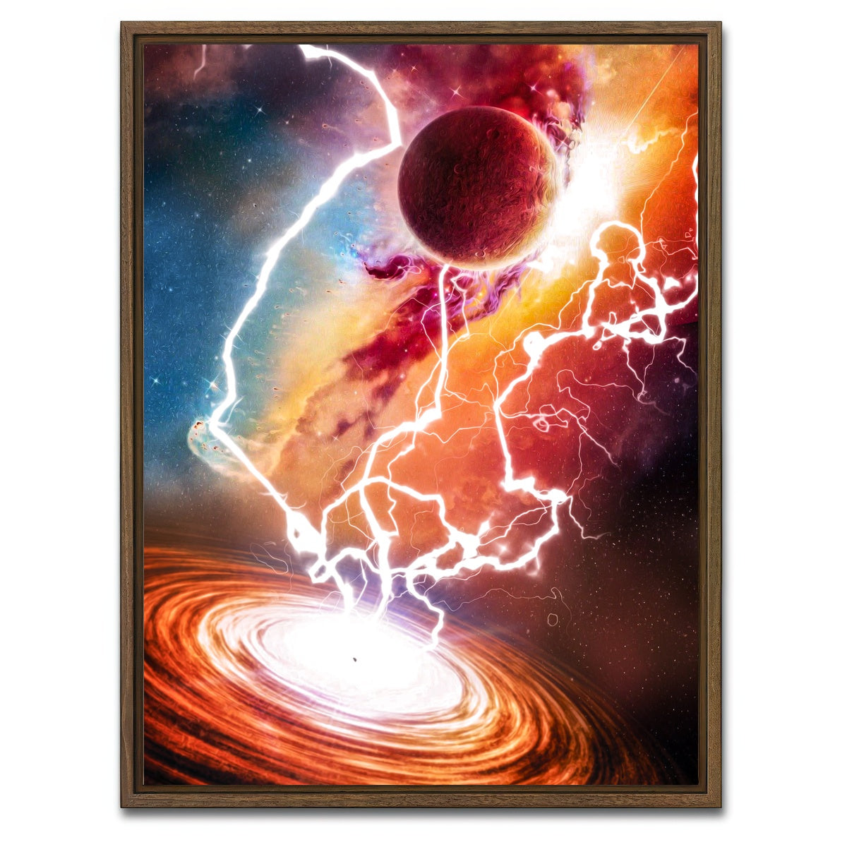 AUTO-MOCKUP WHITE | Spacescape 13 | 1 Piece | Walnut Framed Canvas | group=3x4