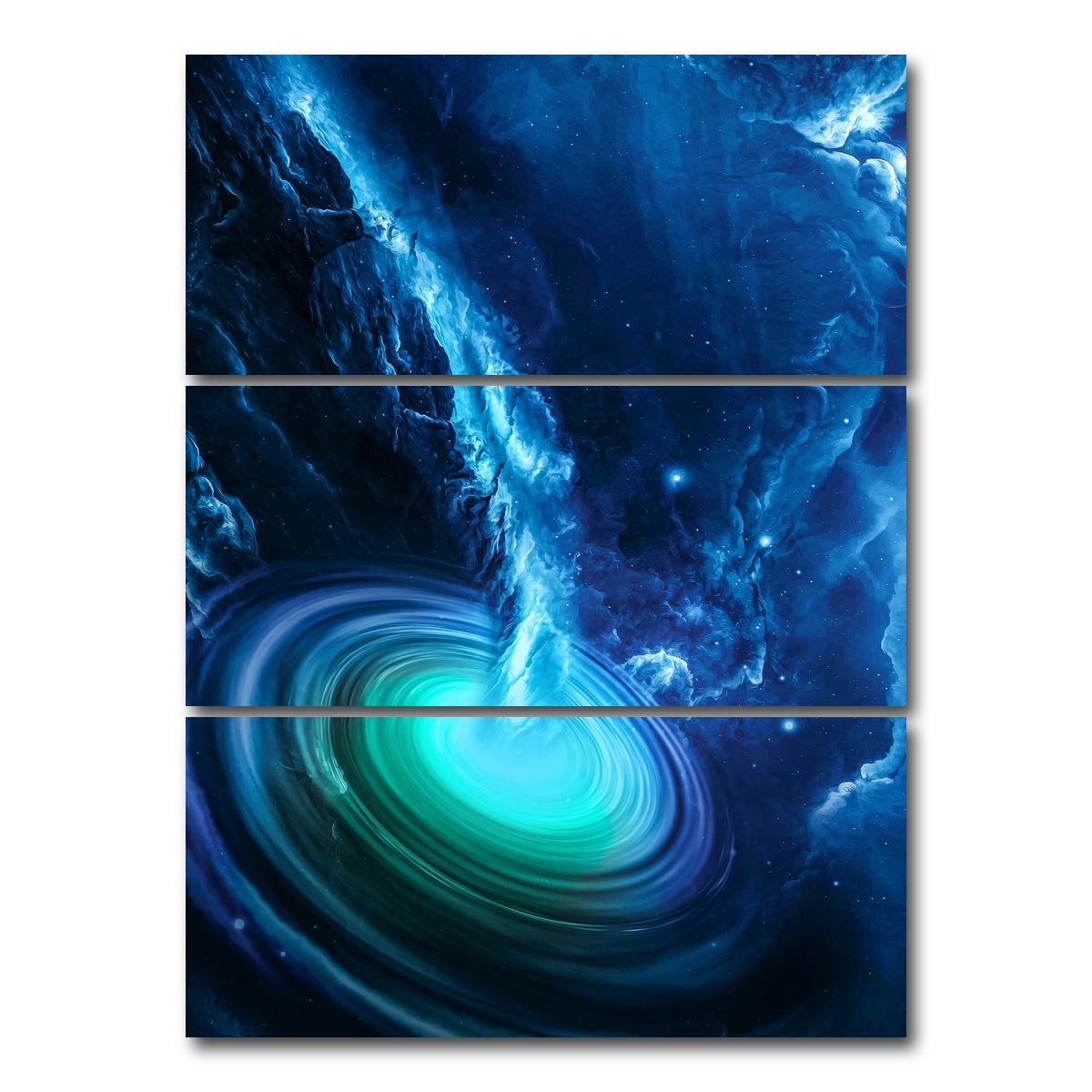 AUTO-MOCKUP WHITE | Spacescape 17 | 3 Piece | Gallery Wrap Canvas | group=8x18_stacked