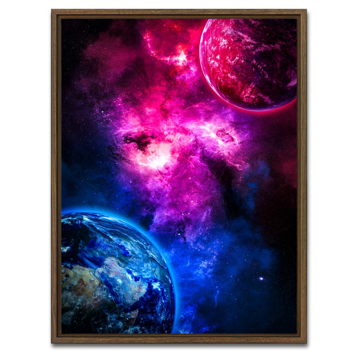 AUTO-MOCKUP WHITE | Spacescape 19 | 1 Piece | Walnut Framed Canvas | group=3x4