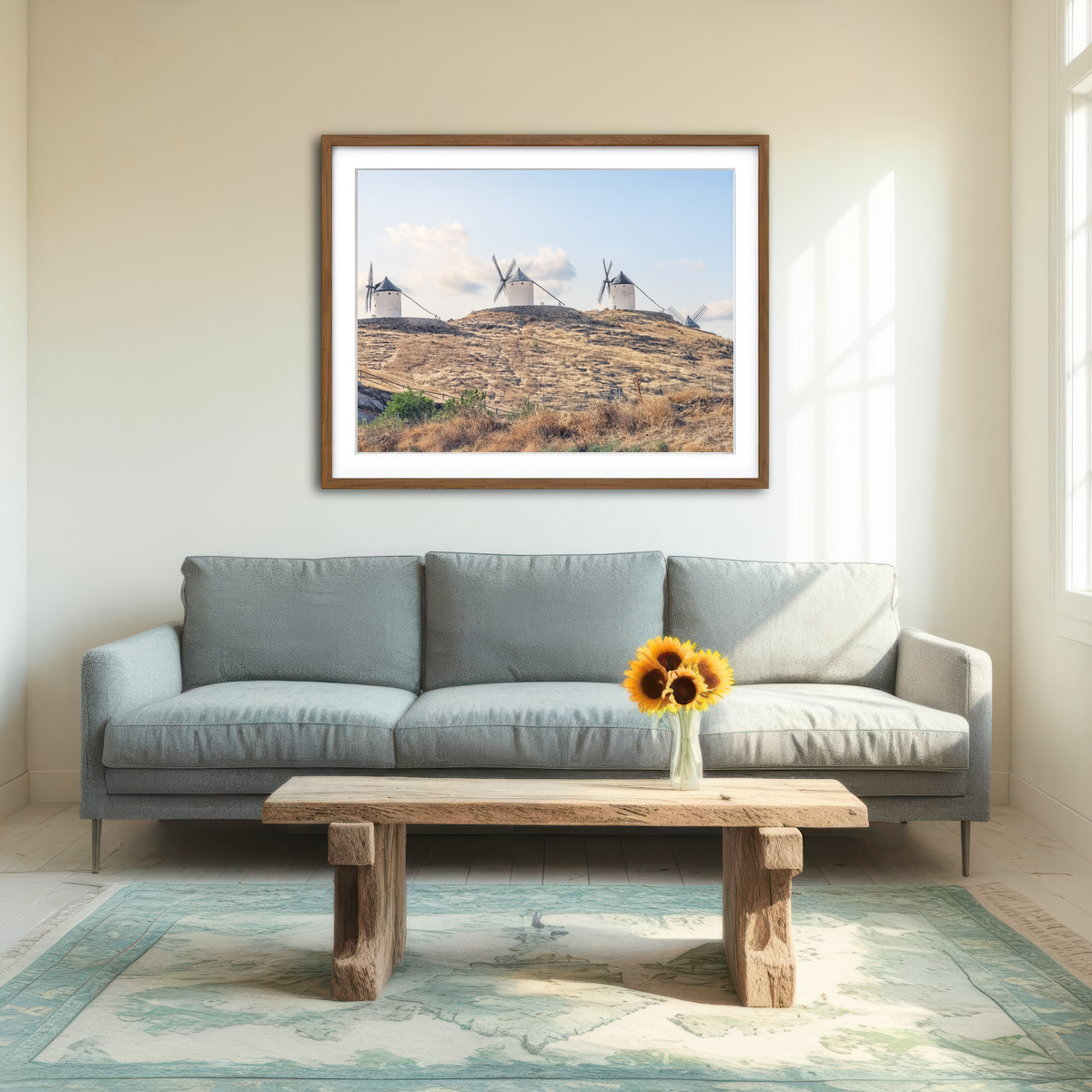 AUTO-MOCKUP ROOM | Spanish Landscape Wall Art