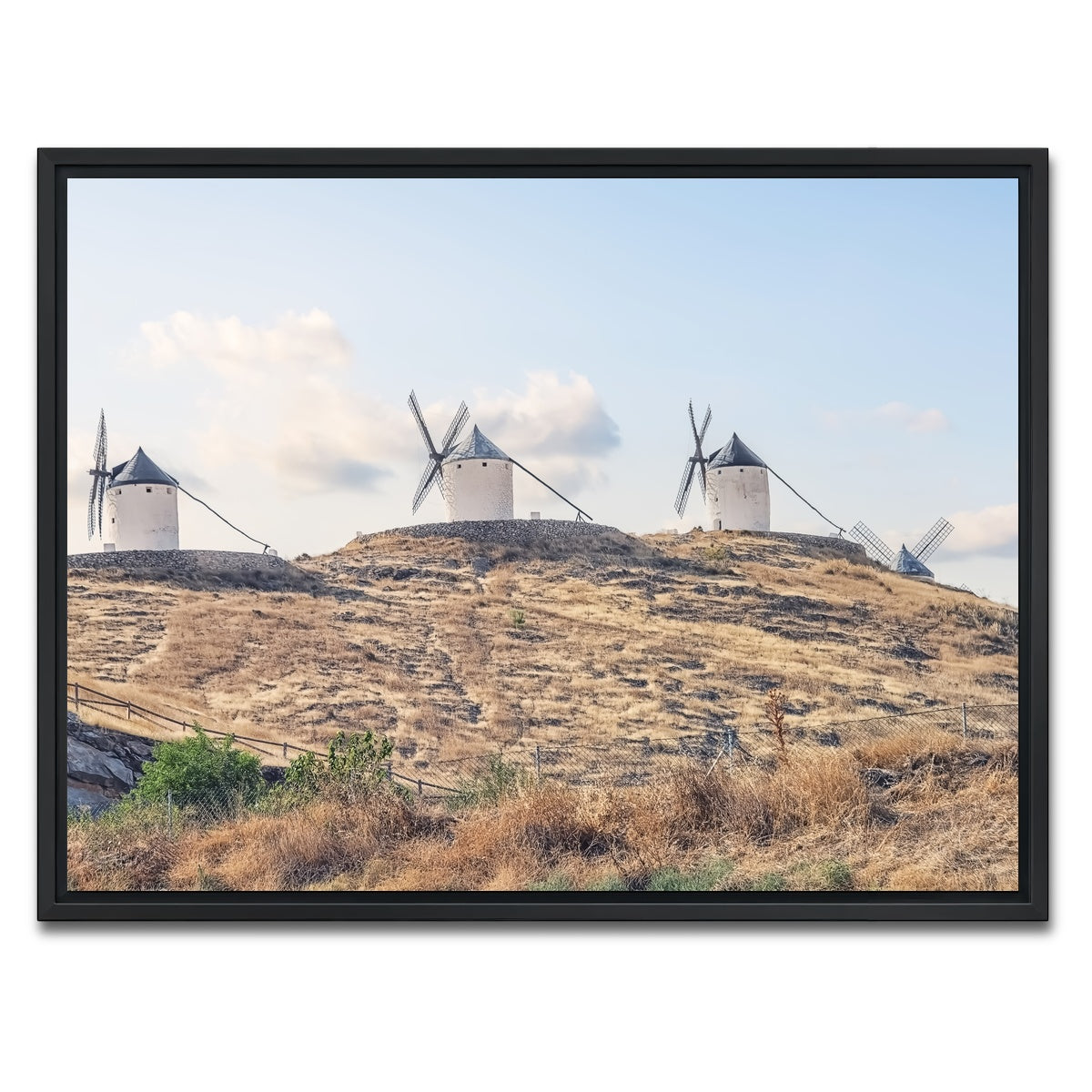 AUTO-MOCKUP WHITE | Spanish Landscape | 1 Piece | Black Framed Canvas | group=4x3