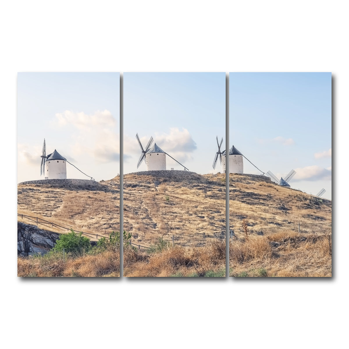 AUTO-MOCKUP WHITE | Spanish Landscape | 3 Piece | Gallery Wrap Canvas | group=12x24