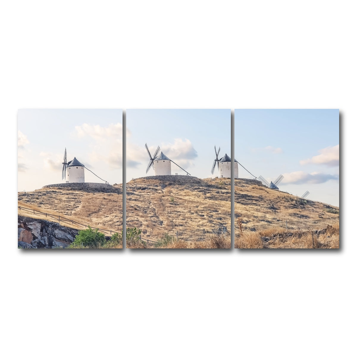 AUTO-MOCKUP WHITE | Spanish Landscape | 3 Piece | Gallery Wrap Canvas | group=18x24