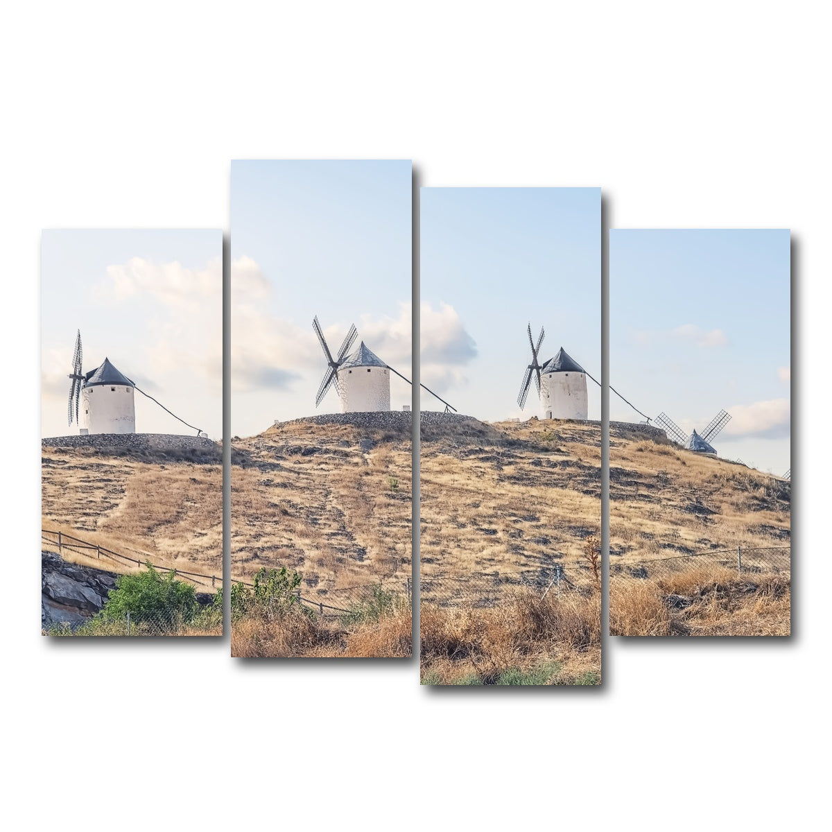AUTO-MOCKUP WHITE | Spanish Landscape | 4 Piece | Gallery Wrap Canvas | group=4_normal