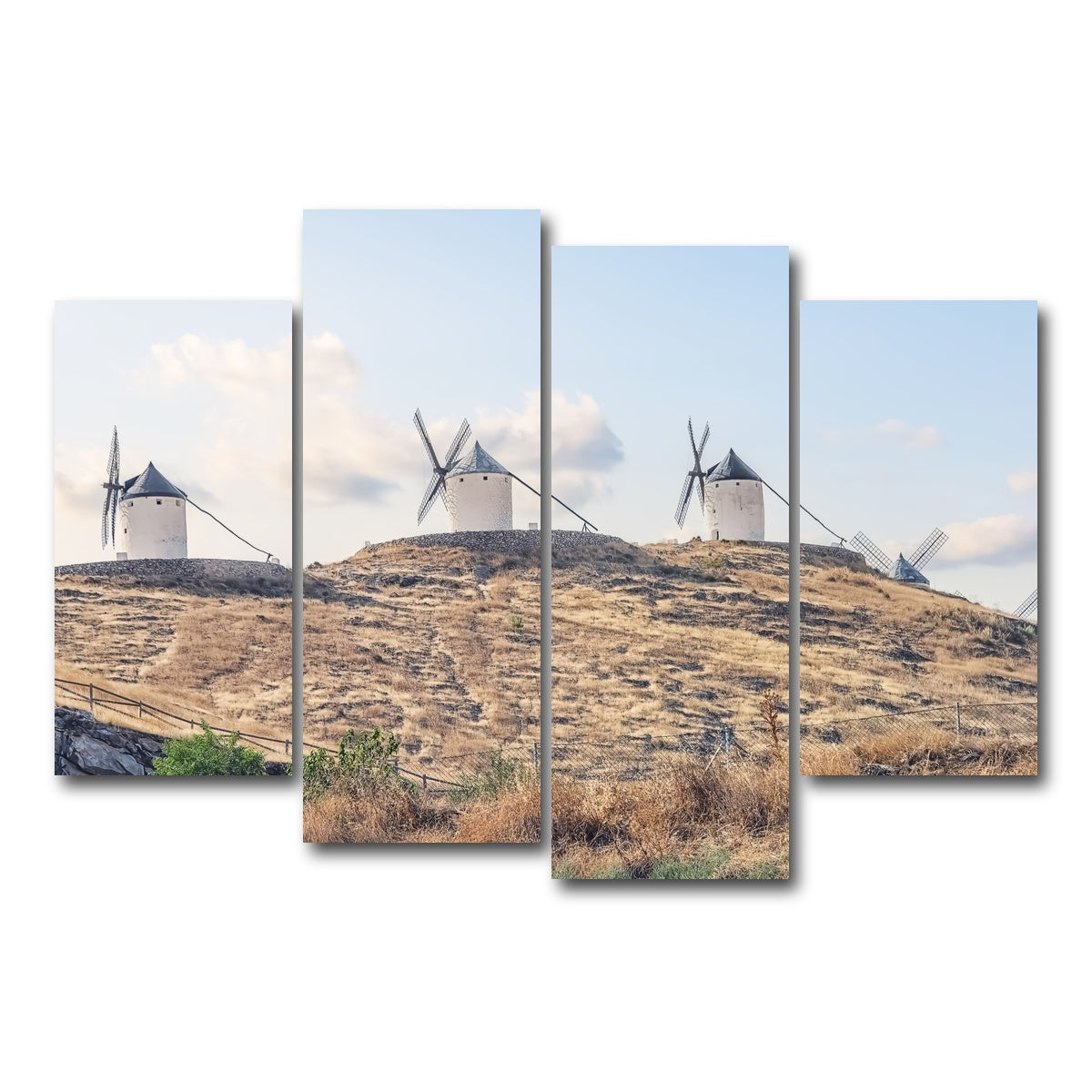 AUTO-MOCKUP WHITE | Spanish Landscape | 4 Piece | Gallery Wrap Canvas | group=4_short