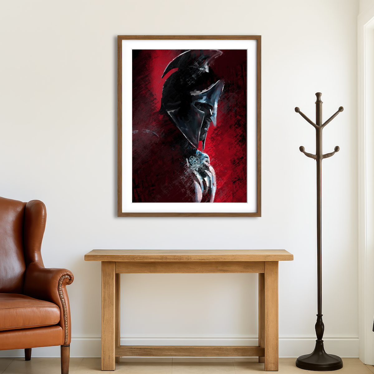 AUTO-MOCKUP ROOM | Spartan Warrior Wall Art