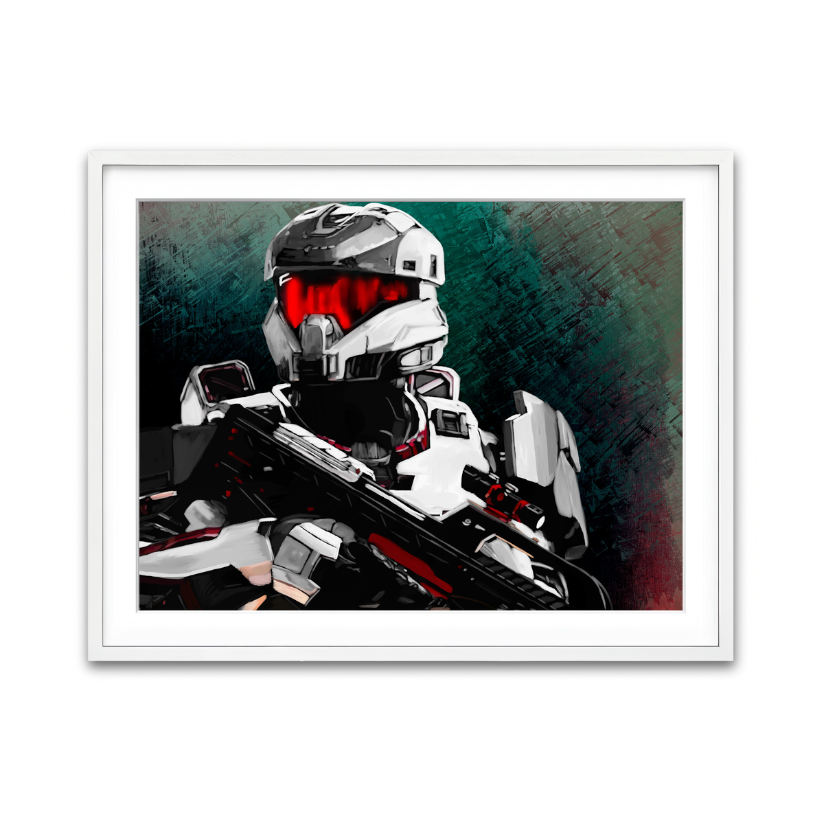 Framed Print 4x3 White