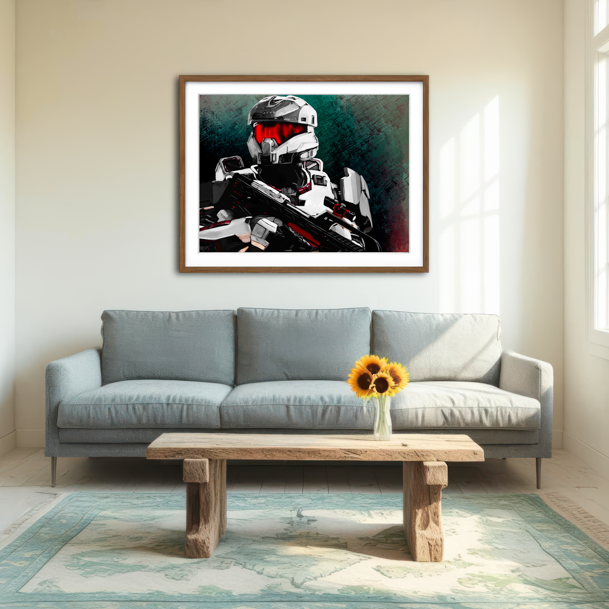 AUTO-MOCKUP ROOM | Spartan v1 Wall Art