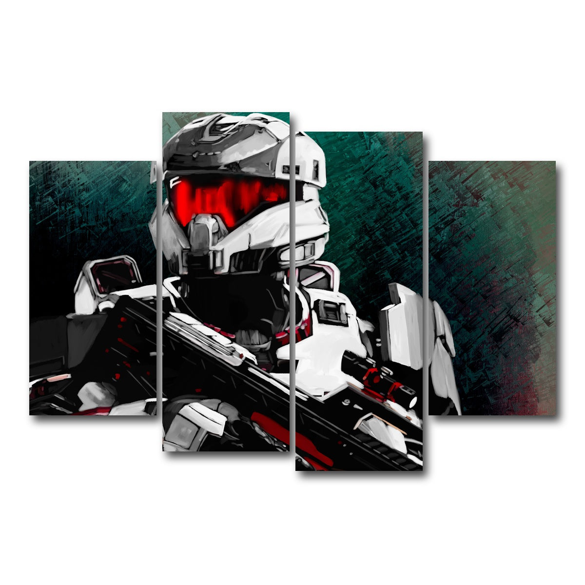AUTO-MOCKUP WHITE | Spartan v1 | 4 Piece | Gallery Wrap Canvas | group=4_short