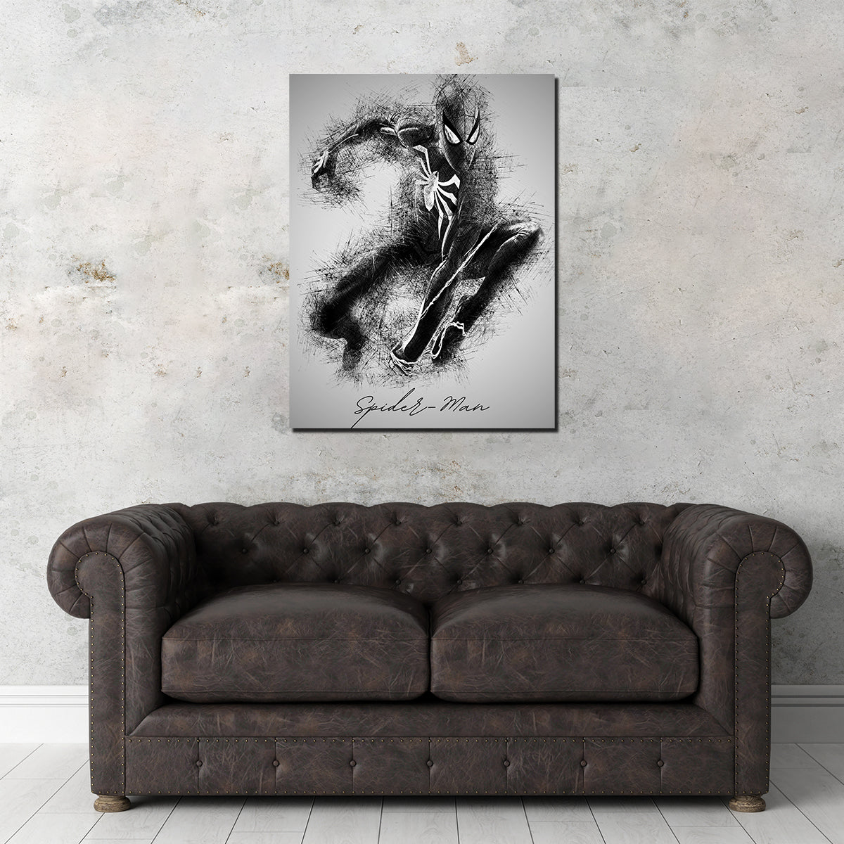 Spider-Man Sketch Wall Art