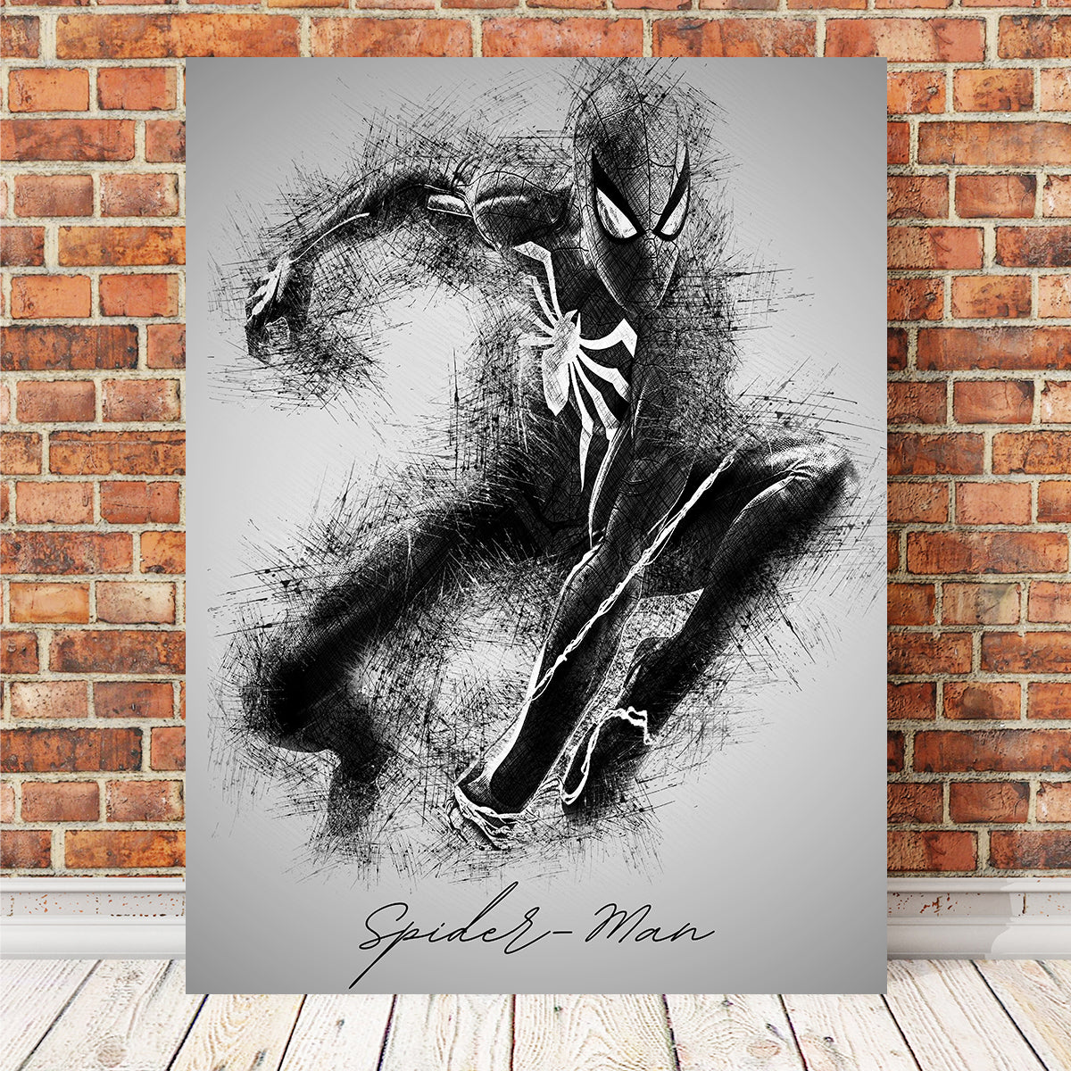 Spider-Man Sketch Wall Art