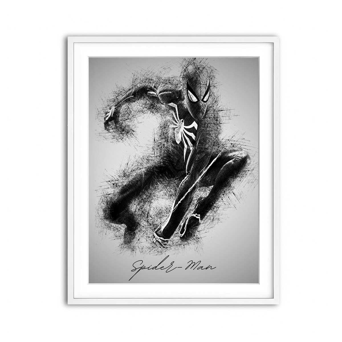 Framed Print 3x4 White