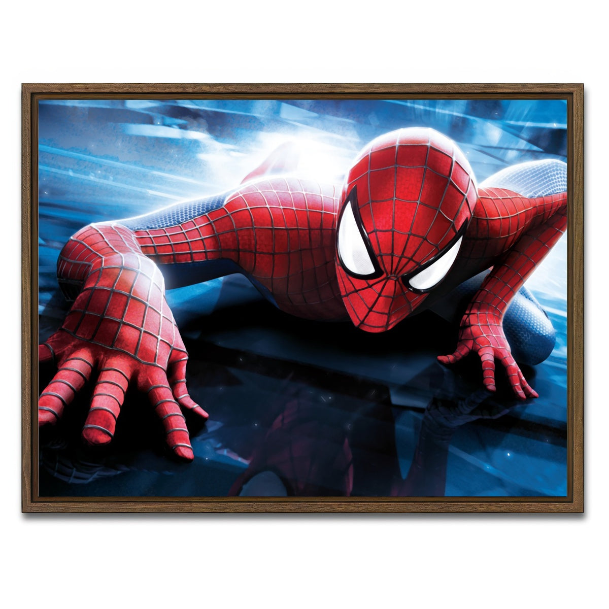 AUTO-MOCKUP WHITE | Spider-man | 1 Piece | Walnut Framed Canvas | group=4x3