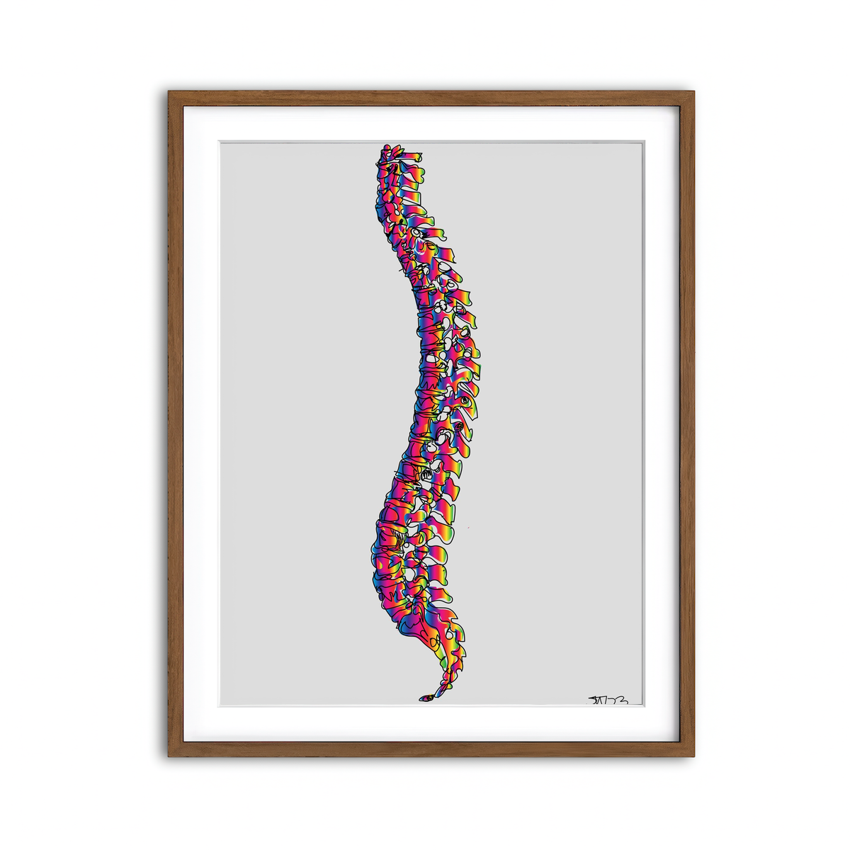 Framed Print 3x4 Walnut