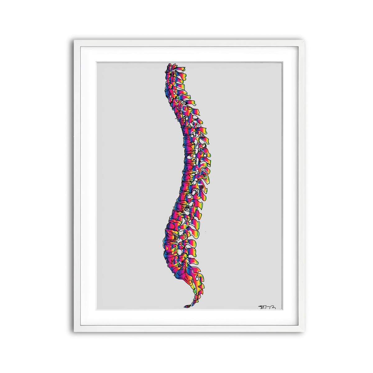 Framed Print 3x4 White