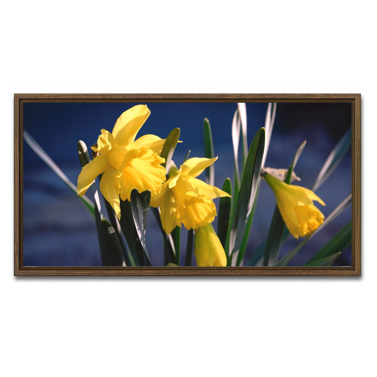 AUTO-MOCKUP WHITE | Spring Bloom | 1 Piece | Walnut Framed Canvas | group=2x1