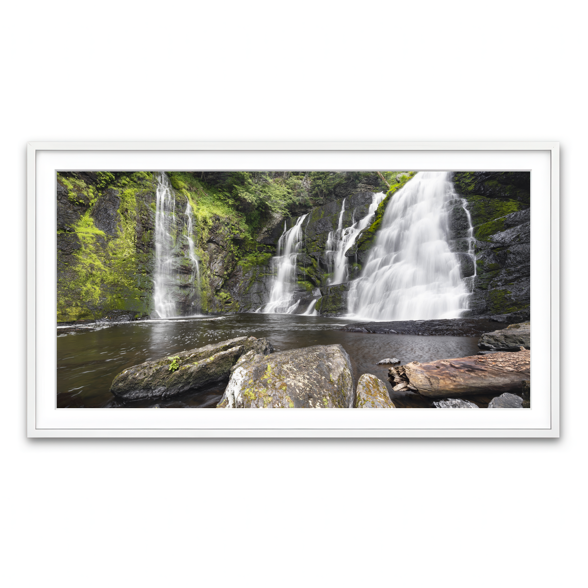 Framed Print 2x1 White