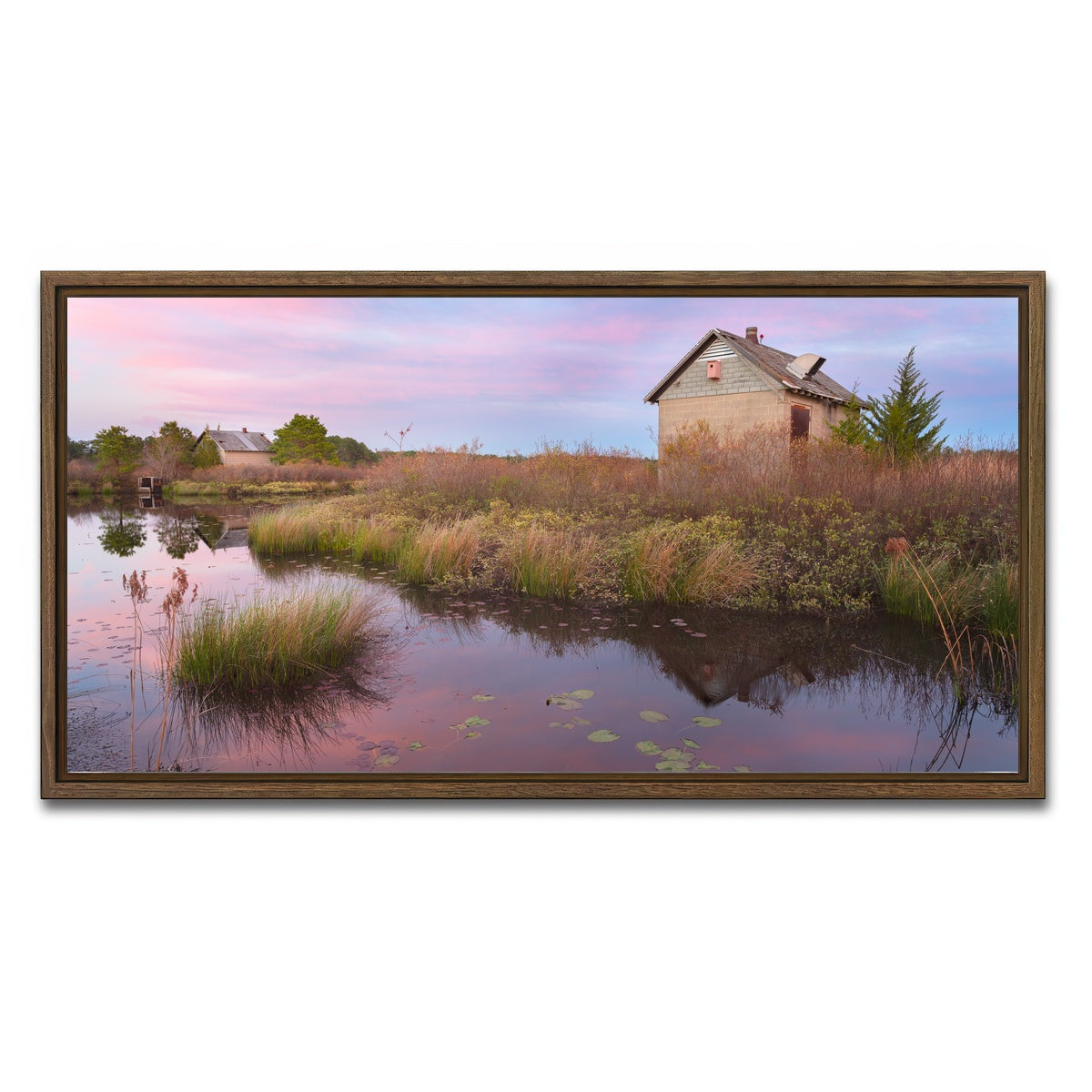 AUTO-MOCKUP WHITE | Spring in the Bogs | 1 Piece | Walnut Framed Canvas | group=2x1