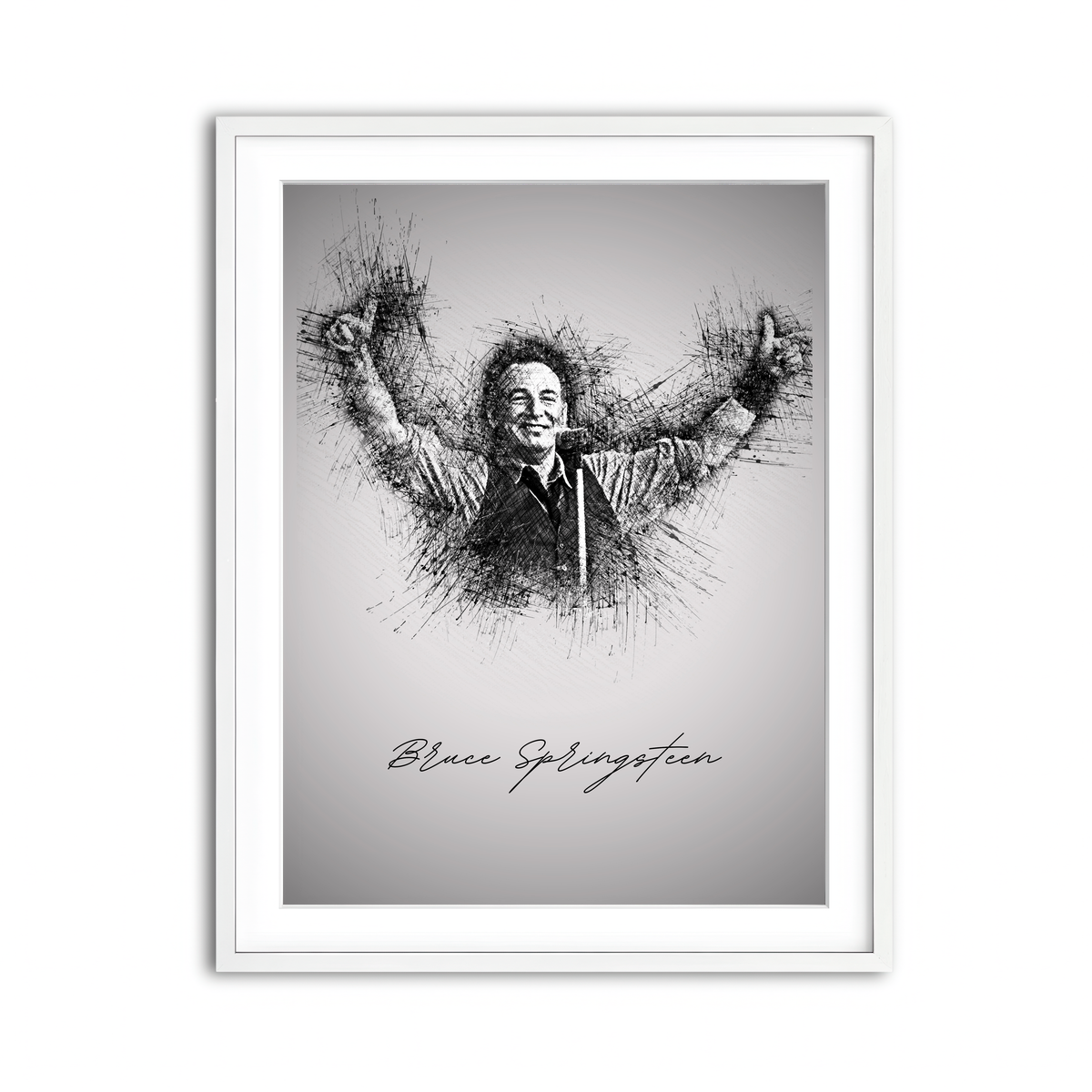 Framed Print 3x4 White