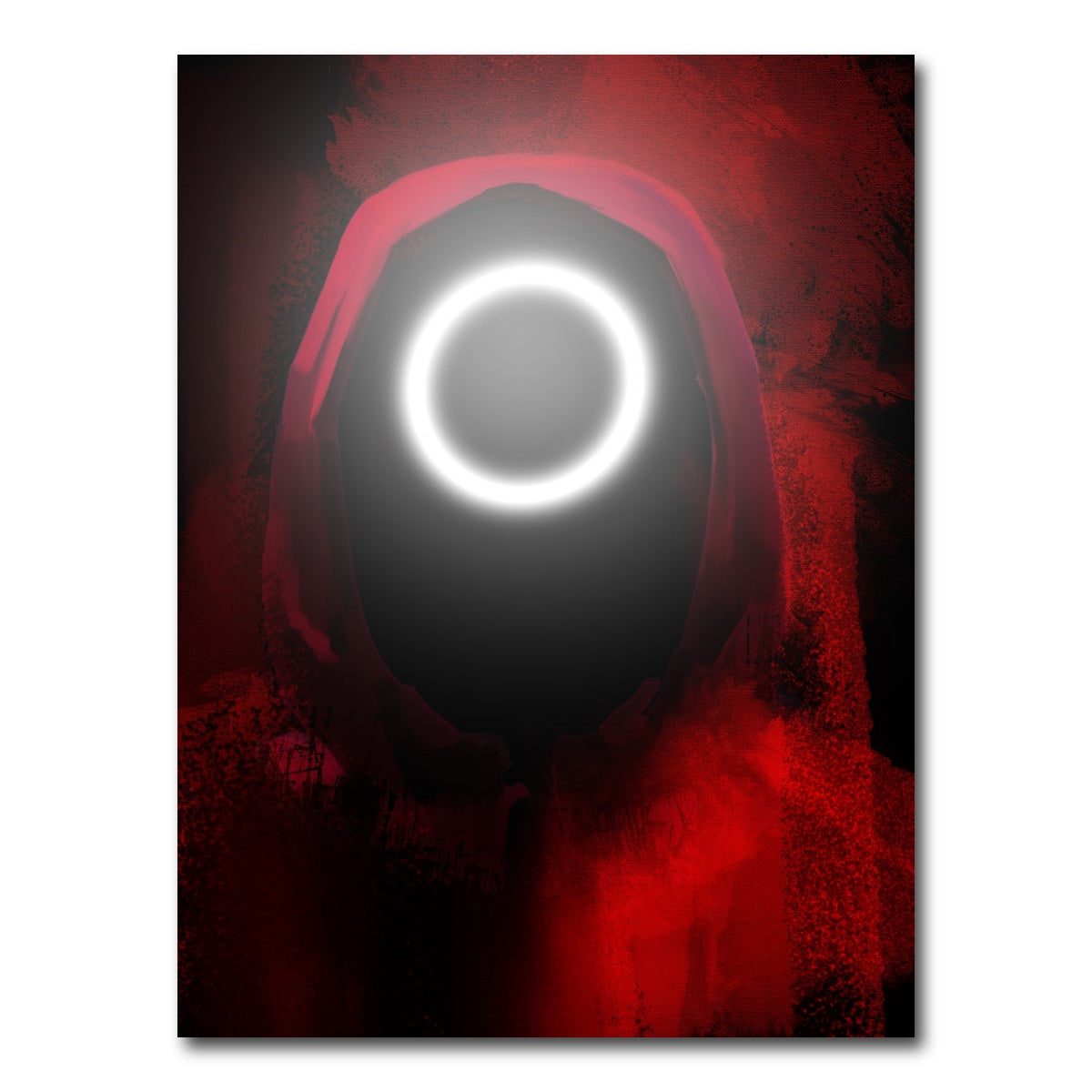 AUTO-MOCKUP WHITE | Squid Game Circle | 1 Piece | Gallery Wrap Canvas | group=3x4