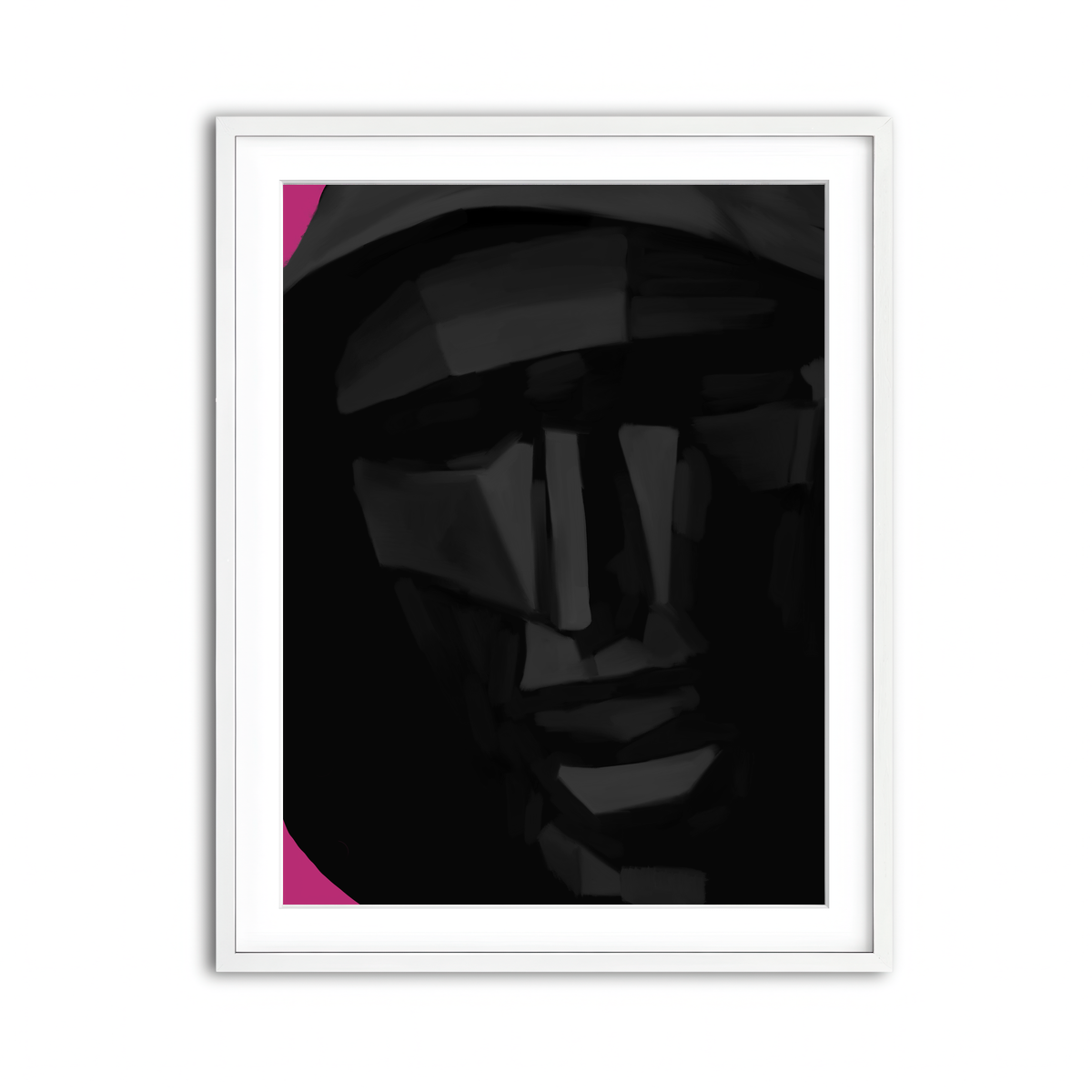 Framed Print 3x4 White