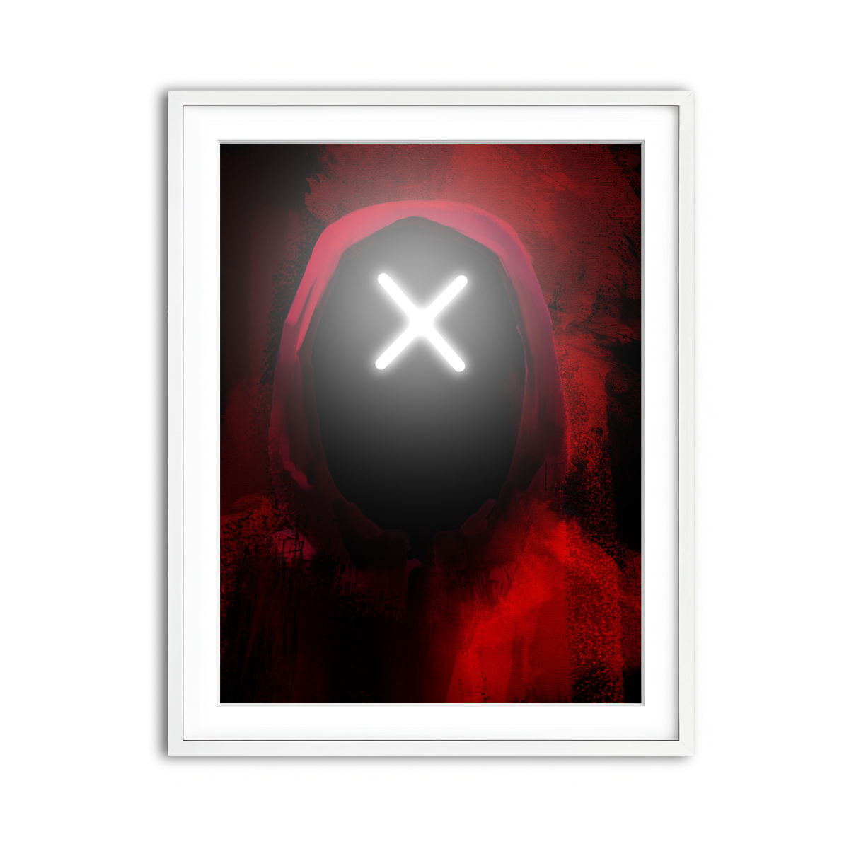 Framed Print 3x4 White