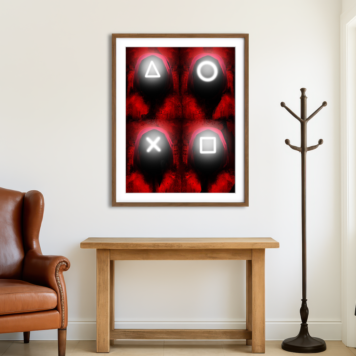 AUTO-MOCKUP ROOM | Squid Game Wall Art