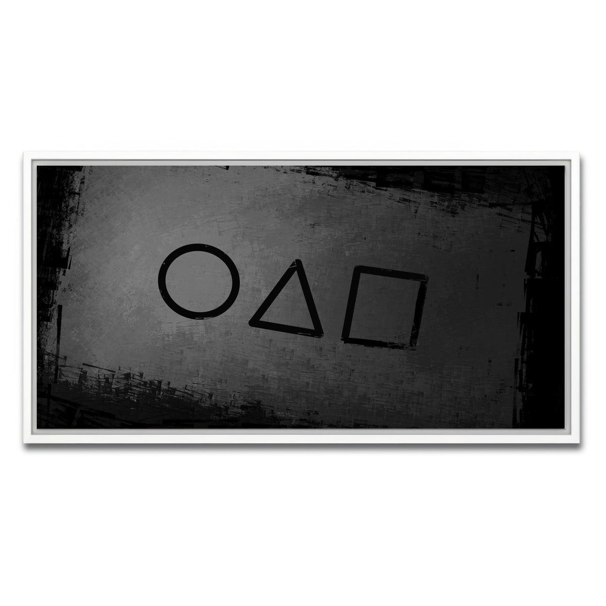 AUTO-MOCKUP WHITE | Squid Game business card | 1 Piece | White Framed Canvas | group=2x1