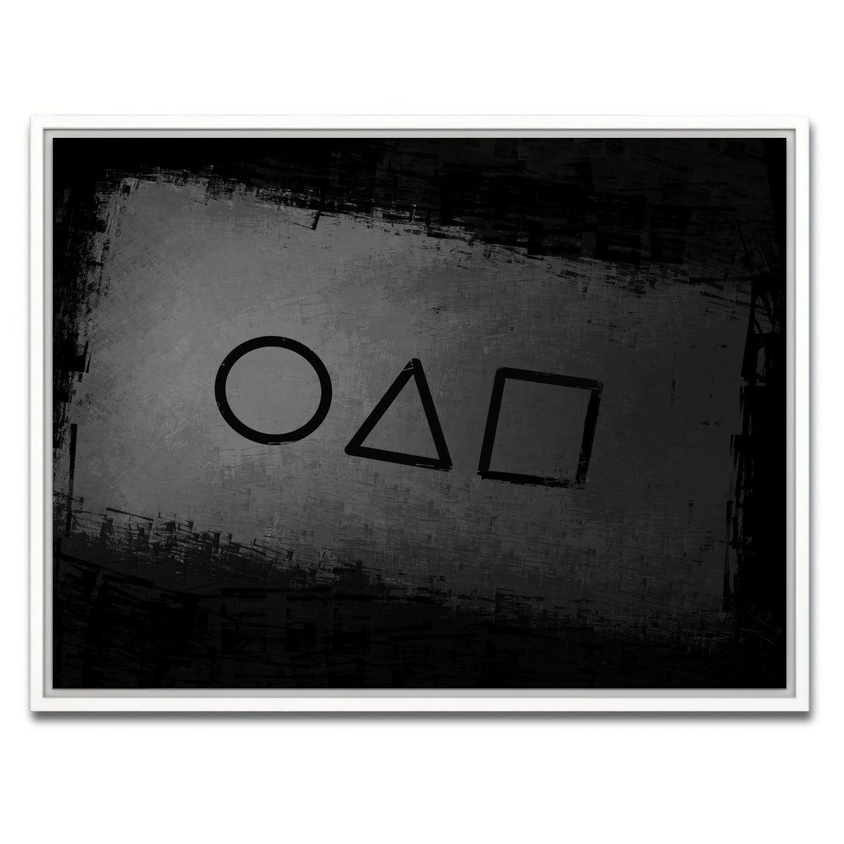 AUTO-MOCKUP WHITE | Squid Game business card | 1 Piece | White Framed Canvas | group=4x3