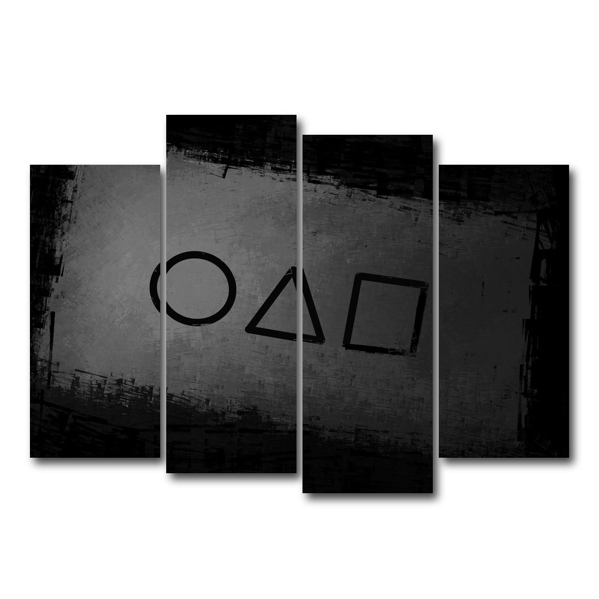 AUTO-MOCKUP WHITE | Squid Game business card | 4 Piece | Gallery Wrap Canvas | group=4_normal