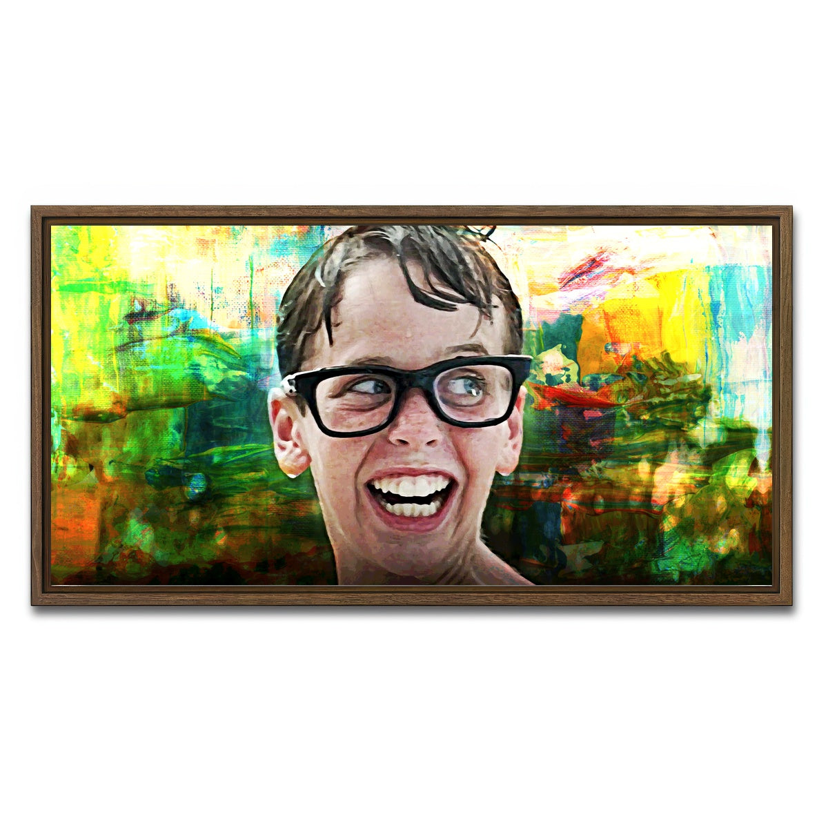 AUTO-MOCKUP WHITE | Squints | 1 Piece | Walnut Framed Canvas | group=2x1