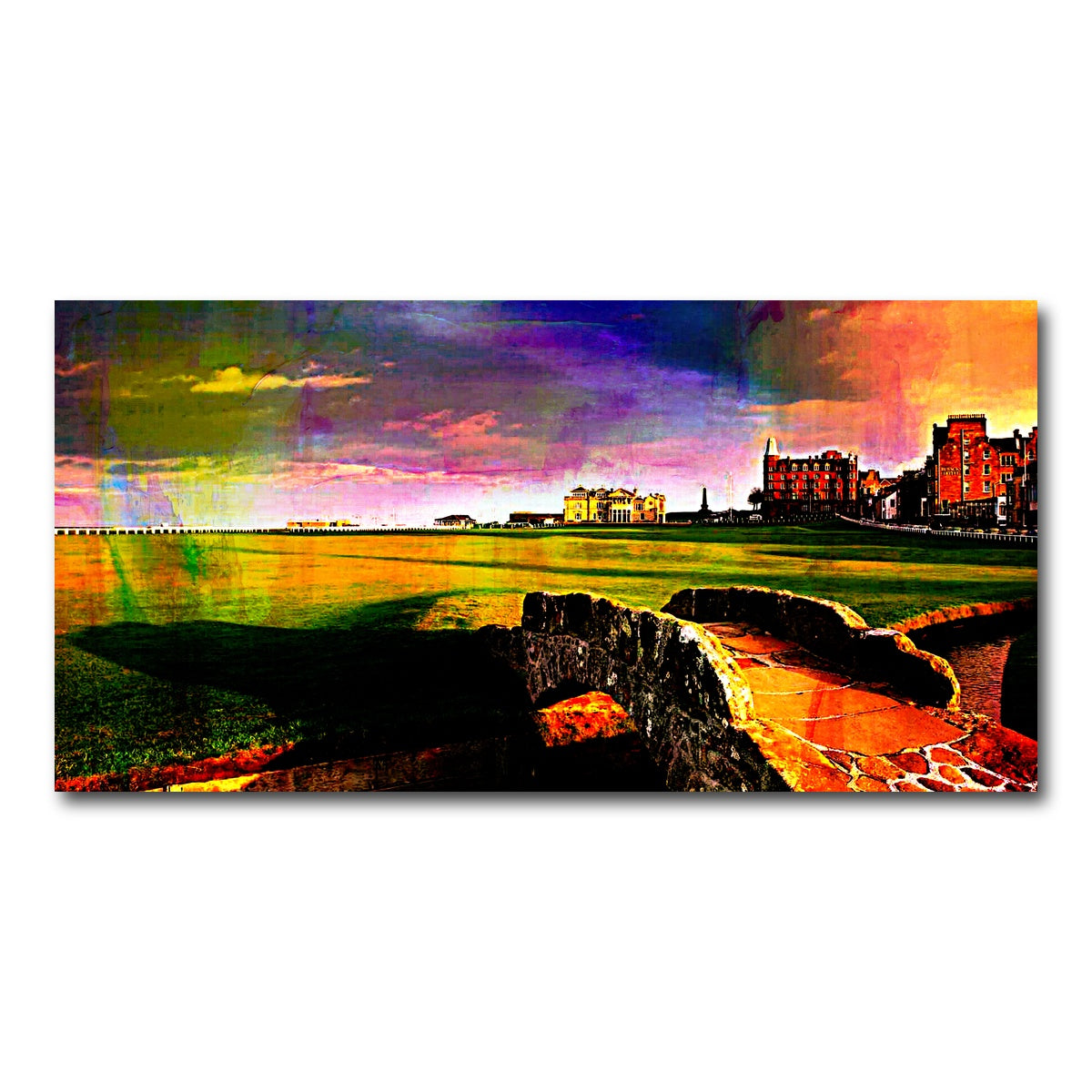 AUTO-MOCKUP WHITE | St. Andrews Old Course | 1 Piece | Gallery Wrap Canvas | group=2x1