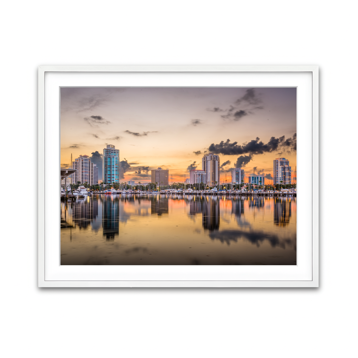 Framed Print 4x3 White