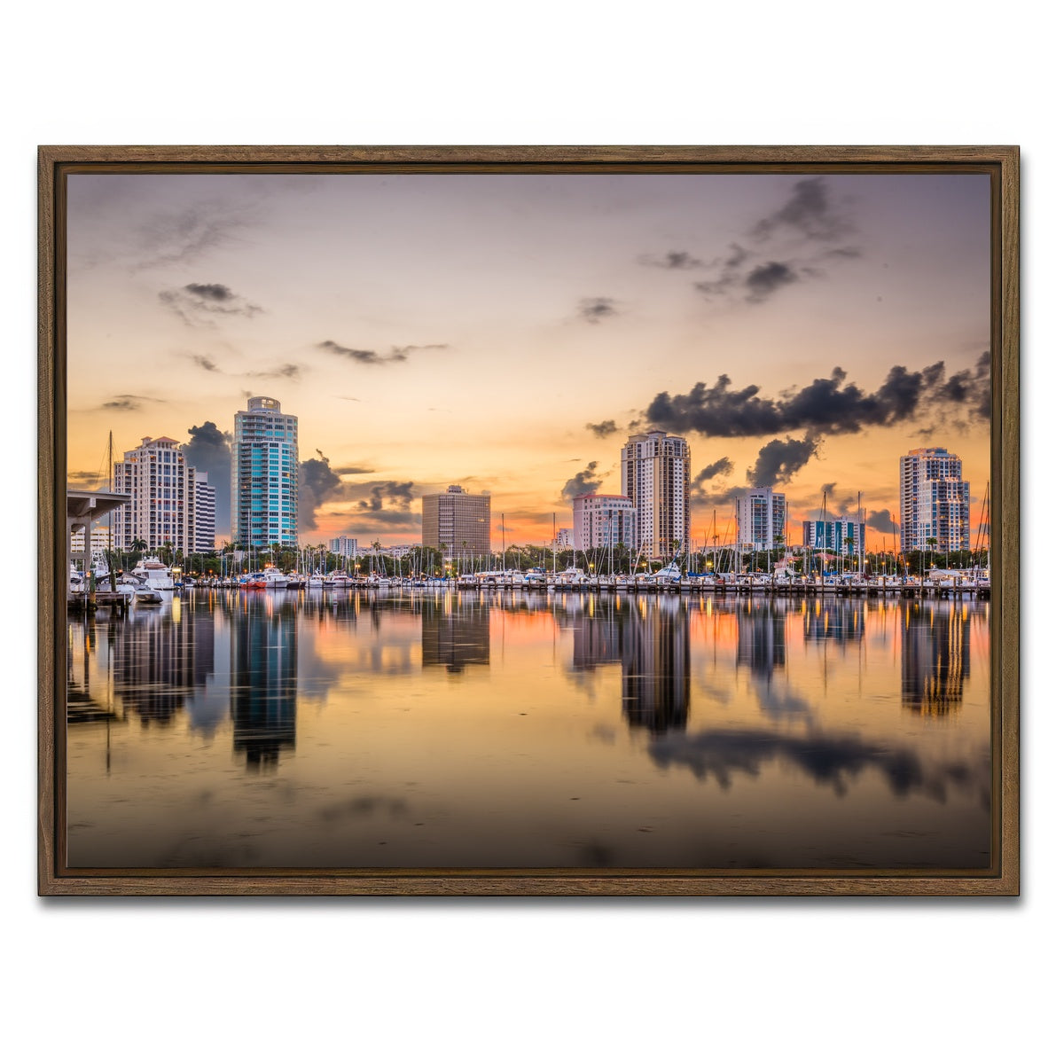 AUTO-MOCKUP WHITE | St. Petersburg | 1 Piece | Walnut Framed Canvas | group=4x3