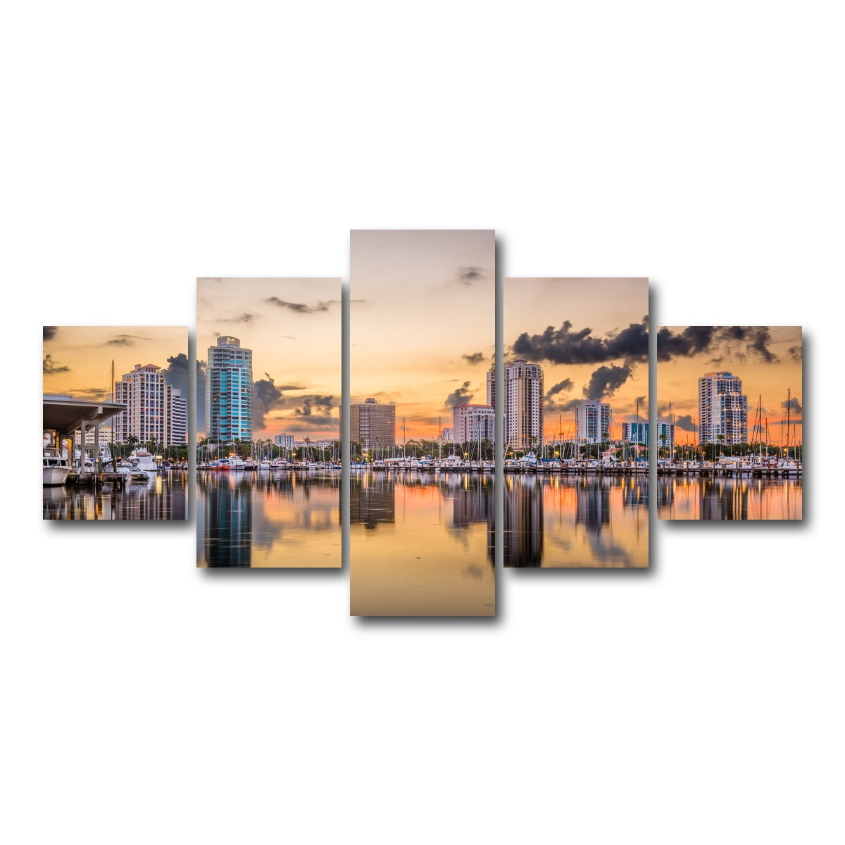 AUTO-MOCKUP WHITE | St. Petersburg | 5 Piece | Gallery Wrap Canvas | group=5_short